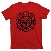 Fire Dept Emblem Badge Firefighter Logo T-Shirt