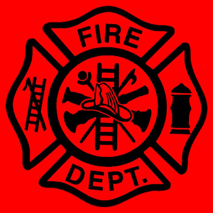 Fire Dept Emblem Badge Firefighter Logo Baby Bodysuit