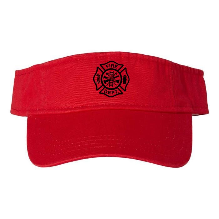 Fire Dept Emblem Badge Firefighter Logo Valucap Bio-Washed Visor