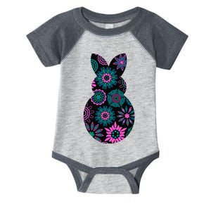 Floral Decorative Easter Bunny Novelty Fashion Top Infant Baby Jersey Bodysuit