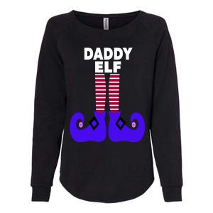 Funny Daddy Elf Christmas For Father Pop Dad From Cool Gift Womens California Wash Sweatshirt