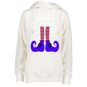 Funny Daddy Elf Christmas For Father Pop Dad From Cool Gift Womens Funnel Neck Pullover Hood