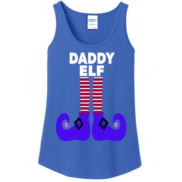 Funny Daddy Elf Christmas For Father Pop Dad From Cool Gift Ladies Essential Tank