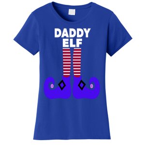 Funny Daddy Elf Christmas For Father Pop Dad From Cool Gift Women's T-Shirt