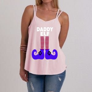 Funny Daddy Elf Christmas For Father Pop Dad From Cool Gift Women's Strappy Tank