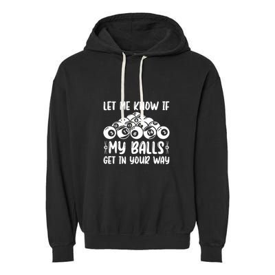 Father's Day Funny Billiards Billiard Pool Balls Player Gift For Dad Garment-Dyed Fleece Hoodie