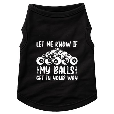 Father's Day Funny Billiards Billiard Pool Balls Player Gift For Dad Doggie Tank