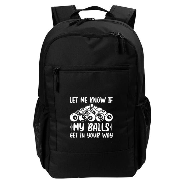 Father's Day Funny Billiards Billiard Pool Balls Player Gift For Dad Backpack