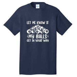 Father's Day Funny Billiards Billiard Pool Balls Player Gift For Dad Tall T-Shirt