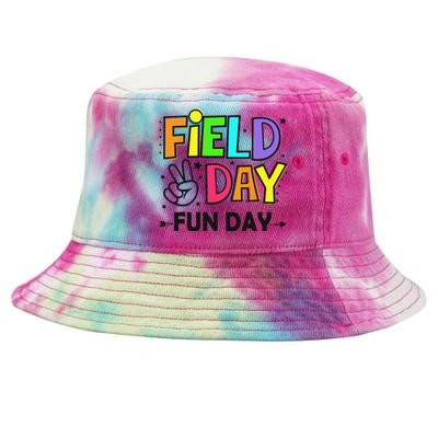 Field Day Fun Day Last Day Of School Teacher Student Tie-Dyed Bucket Hat