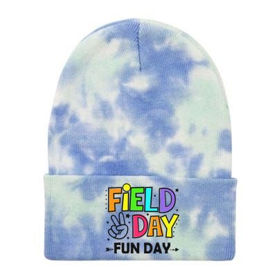 Field Day Fun Day Last Day Of School Teacher Student Tie Dye 12in Knit Beanie