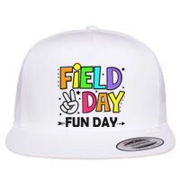 Field Day Fun Day Last Day Of School Teacher Student Flat Bill Trucker Hat