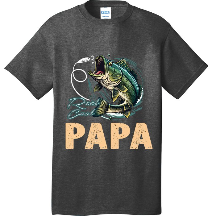 Fathers Day Funny Fisherman Reel Cool Papa Fishing Lover T-Shirt