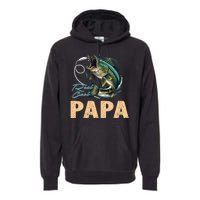 Fathers Day Funny Fisherman Reel Cool Papa Fishing Lover Premium Hoodie