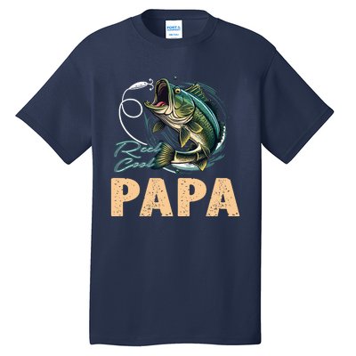 Fathers Day Funny Fisherman Reel Cool Papa Fishing Lover Tall T-Shirt