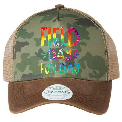 Field Day Fun Day Last Day Of School Teacher Student Legacy Tie Dye Trucker Hat