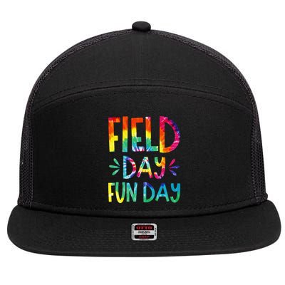Field Day Fun Day Last Day Of School Teacher Student 7 Panel Mesh Trucker Snapback Hat