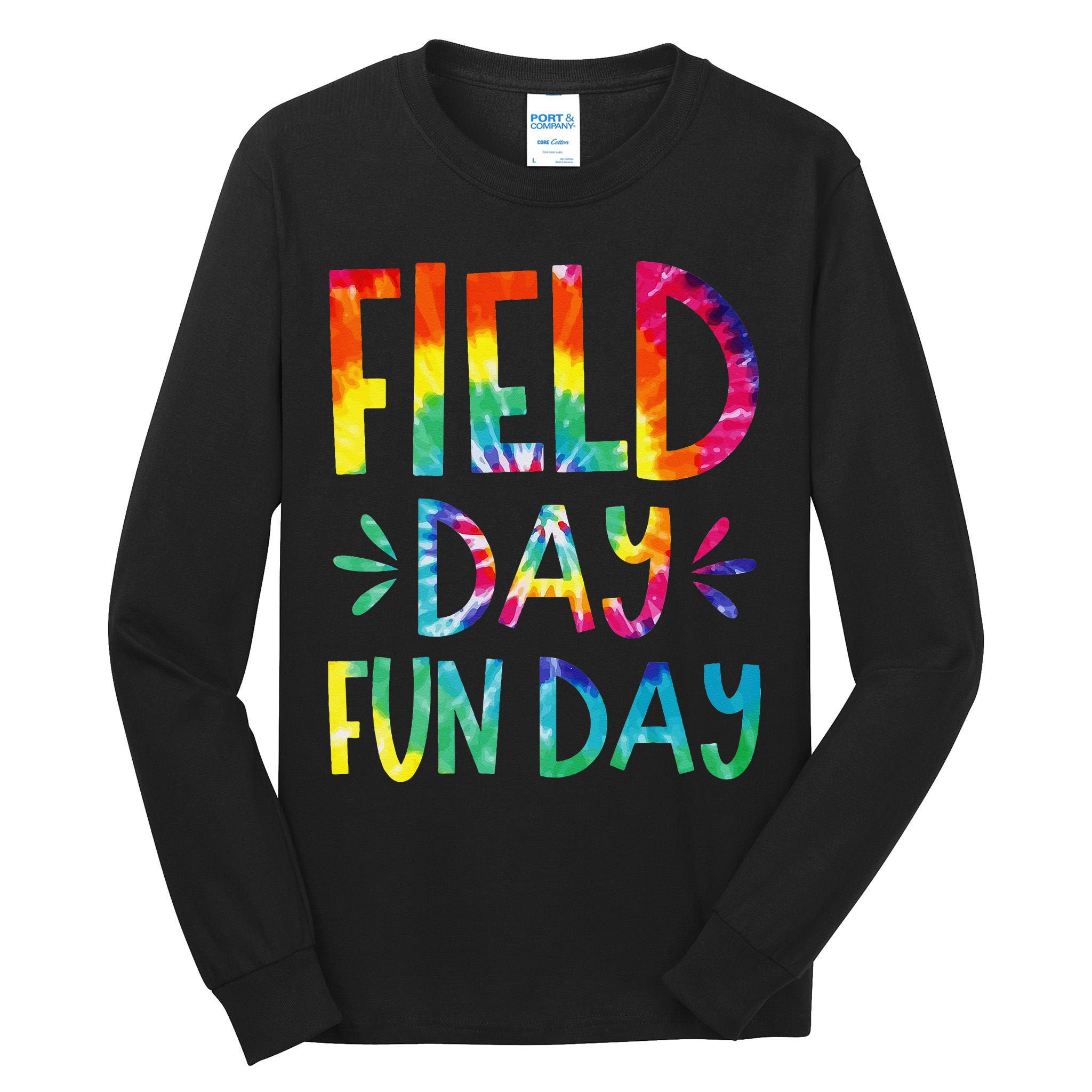 Field Day Fun Day Last Day Of School Teacher Student Tall Long Sleeve T-Shirt