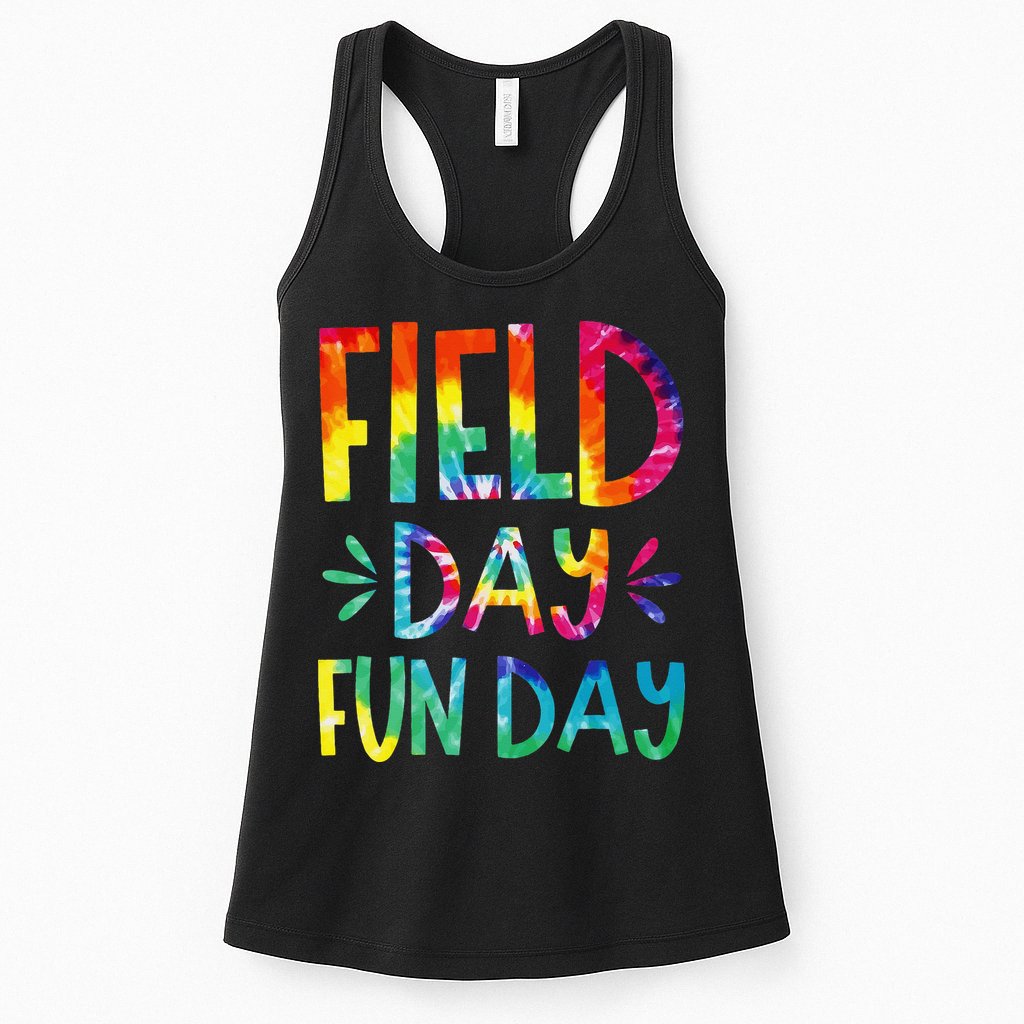 Field Day Fun Day Last Day Of School Teacher Student Womens Tank Top