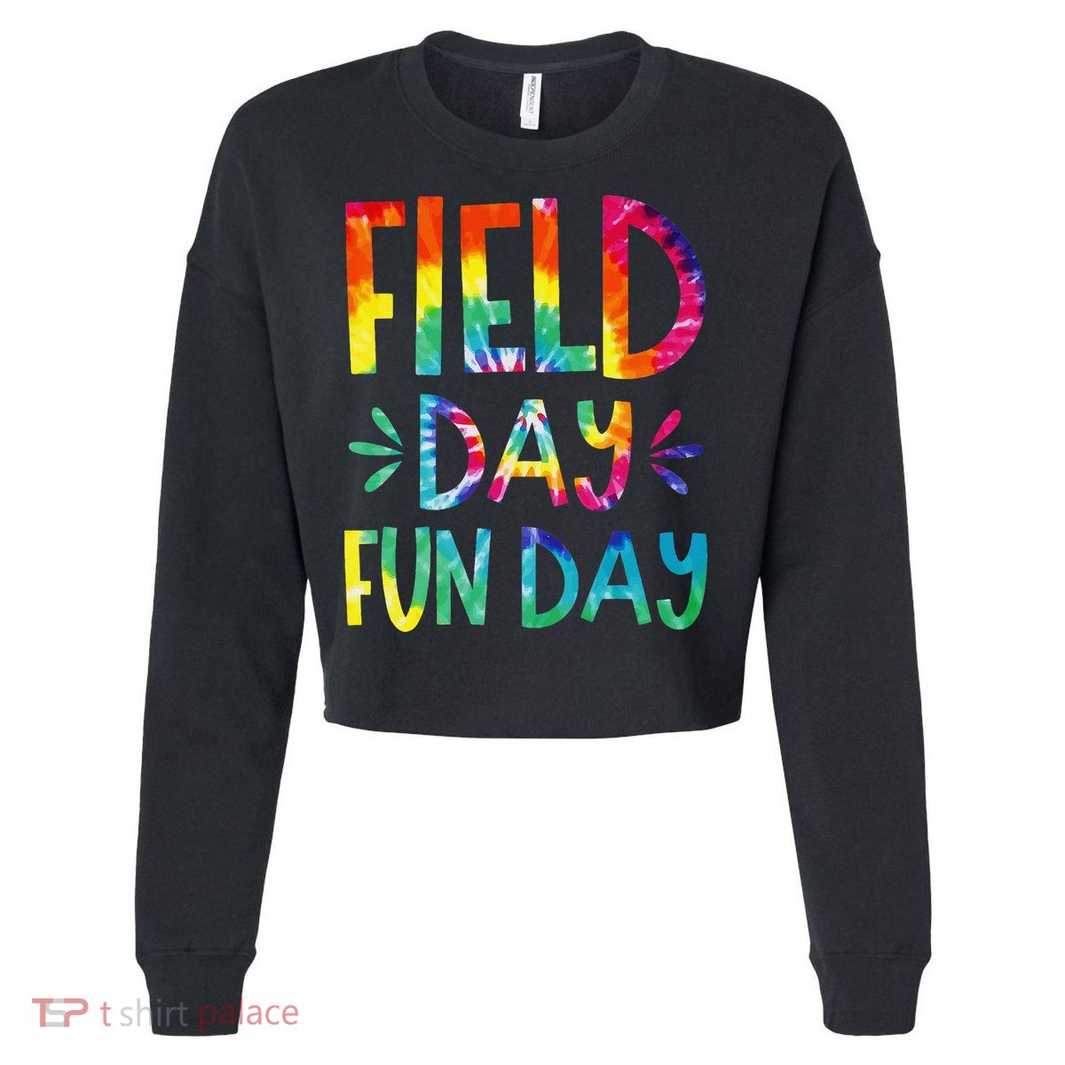 Field Day Fun Day Last Day Of School Teacher Student Cropped Pullover Crew