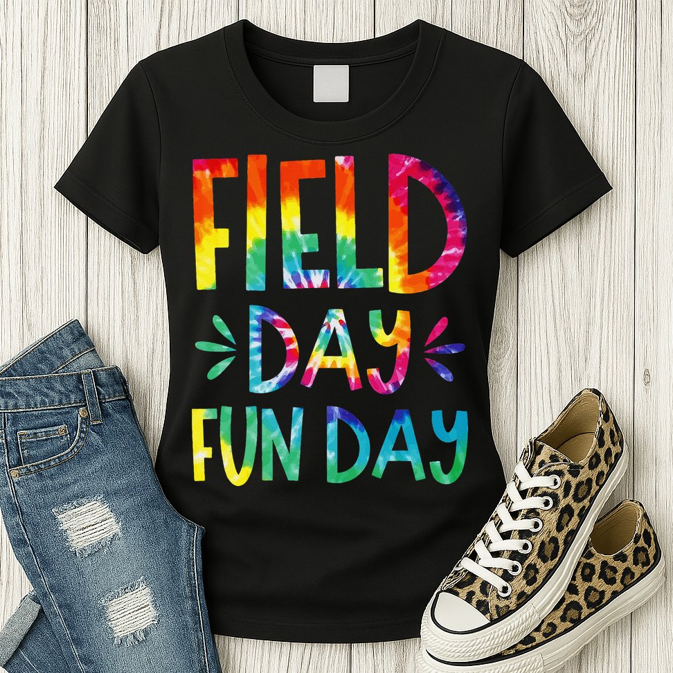 Field Day Fun Day Last Day Of School Teacher Student Womens T-Shirt