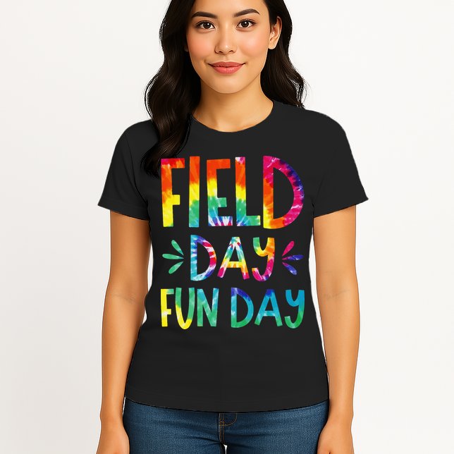 Field Day Fun Day Last Day Of School Teacher Student Womens T-Shirt