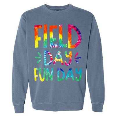 Field Day Fun Day Last Day Of School Teacher Student Garment-Dyed Sweatshirt
