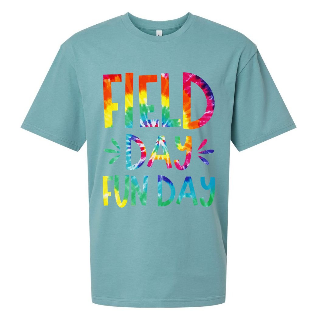 Field Day Fun Day Last Day Of School Teacher Student Sueded Cloud Jersey T-Shirt