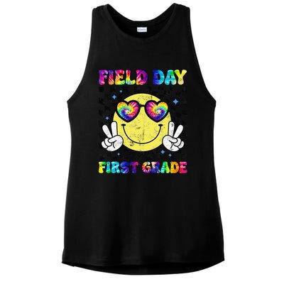 Field Day First Grade Student Teacher Last Day Of School Ladies PosiCharge Tri-Blend Wicking Tank