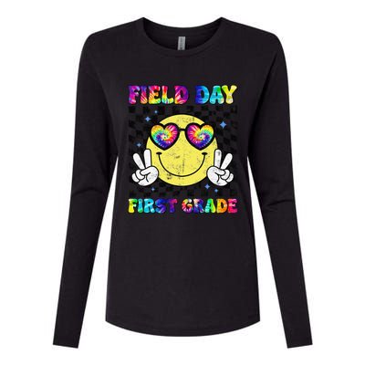 Field Day First Grade Student Teacher Last Day Of School Womens Cotton Relaxed Long Sleeve T-Shirt