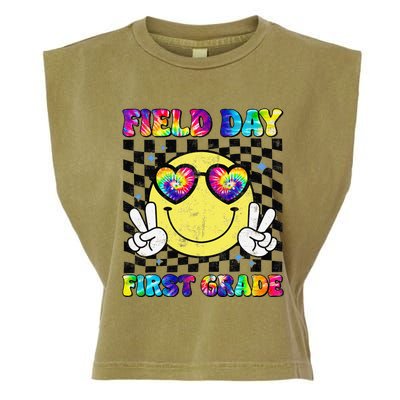 Field Day First Grade Student Teacher Last Day Of School Garment-Dyed Women's Muscle Tee