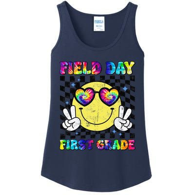 Field Day First Grade Student Teacher Last Day Of School Ladies Essential Tank