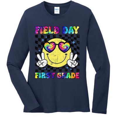 Field Day First Grade Student Teacher Last Day Of School Ladies Long Sleeve Shirt