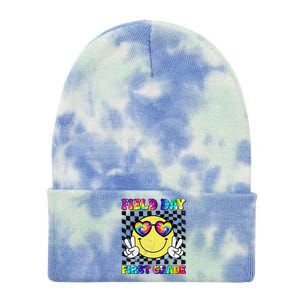 Field Day First Grade Student Teacher Last Day Of School Tie Dye 12in Knit Beanie