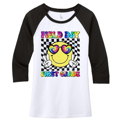 Field Day First Grade Student Teacher Last Day Of School Women's Tri-Blend 3/4-Sleeve Raglan Shirt