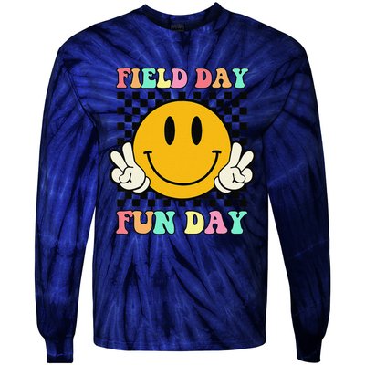 Field Day Fun Day For Teacher Field Day 2024 Tie-Dye Long Sleeve Shirt