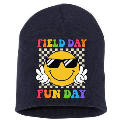 Field Day Fun Day Funny For Teacher Field Day 2024 Short Acrylic Beanie