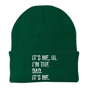 Fathers Day Funny Its Me Hi IM The Dad Its Me Knit Cap Winter Beanie