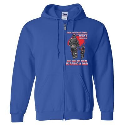 Fathers Day Firefighter Dad Fire Husband Daddy Grandpa Gift Full Zip Hoodie