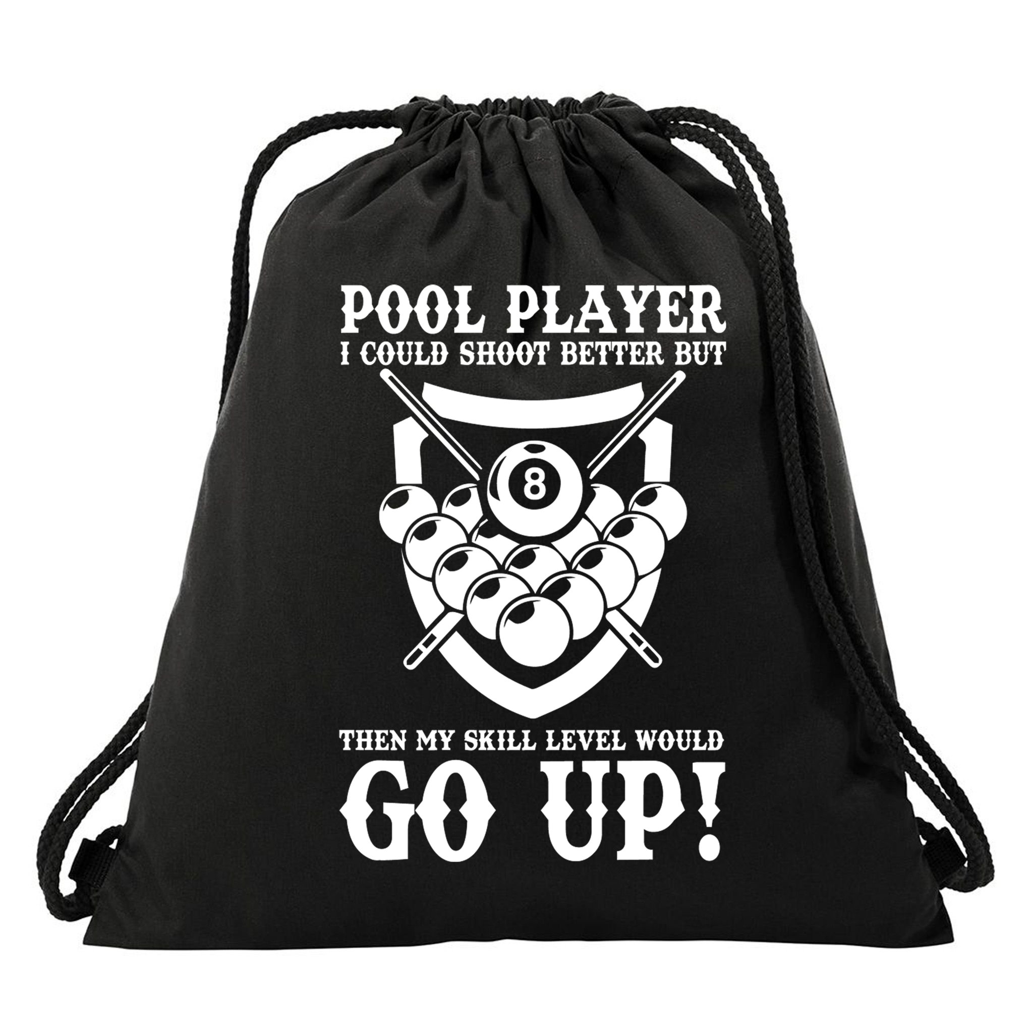 Father's Day Funny Billiards For Dad Grandpa Gift For Dad Drawstring Bag