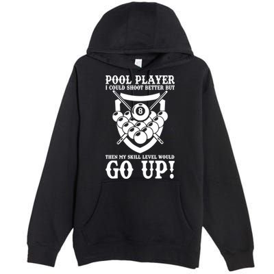 Father's Day Funny Billiards For Dad Grandpa Gift For Dad Premium Pullover Hoodie