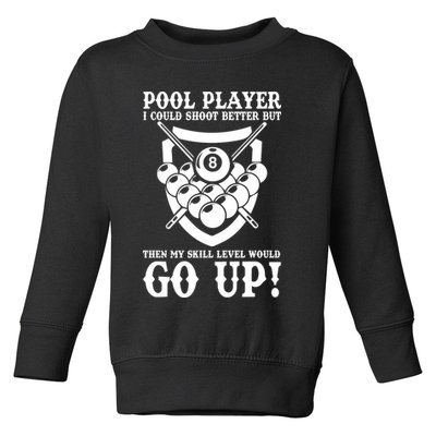 Father's Day Funny Billiards For Dad Grandpa Gift For Dad Toddler Sweatshirt