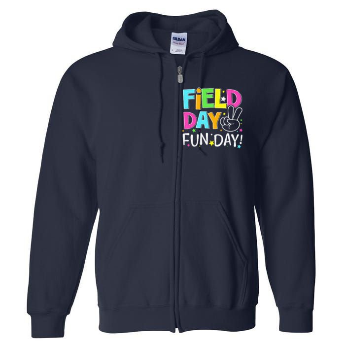 Field Day Fun Day Last Day Of School Teacher Student Full Zip Hoodie