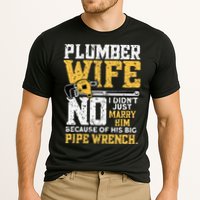 Funny Design For Plumber Wife Plumbing Pipefitters Plumber Cooling Performance Crew T-Shirt