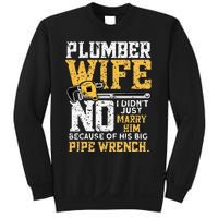 Funny Design For Plumber Wife Plumbing Pipefitters Plumber Sweatshirt