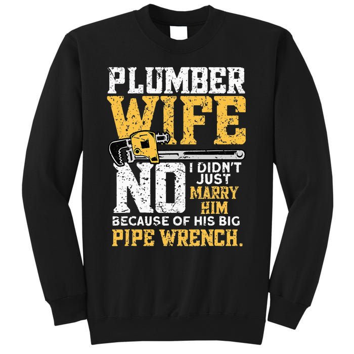 Funny Design For Plumber Wife Plumbing Pipefitters Plumber Sweatshirt