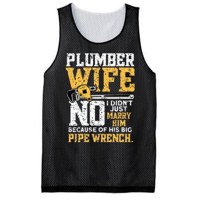 Funny Design For Plumber Wife Plumbing Pipefitters Plumber Mesh Reversible Basketball Jersey Tank