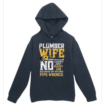 Funny Design For Plumber Wife Plumbing Pipefitters Plumber Urban Pullover Hoodie