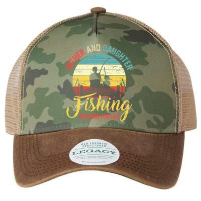 Father Daughter Fishing Partner For Life Retro Matching Dad Legacy Tie Dye Trucker Hat
