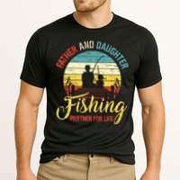 Father Daughter Fishing Partner For Life Retro Matching Dad Cooling Performance Crew T-Shirt